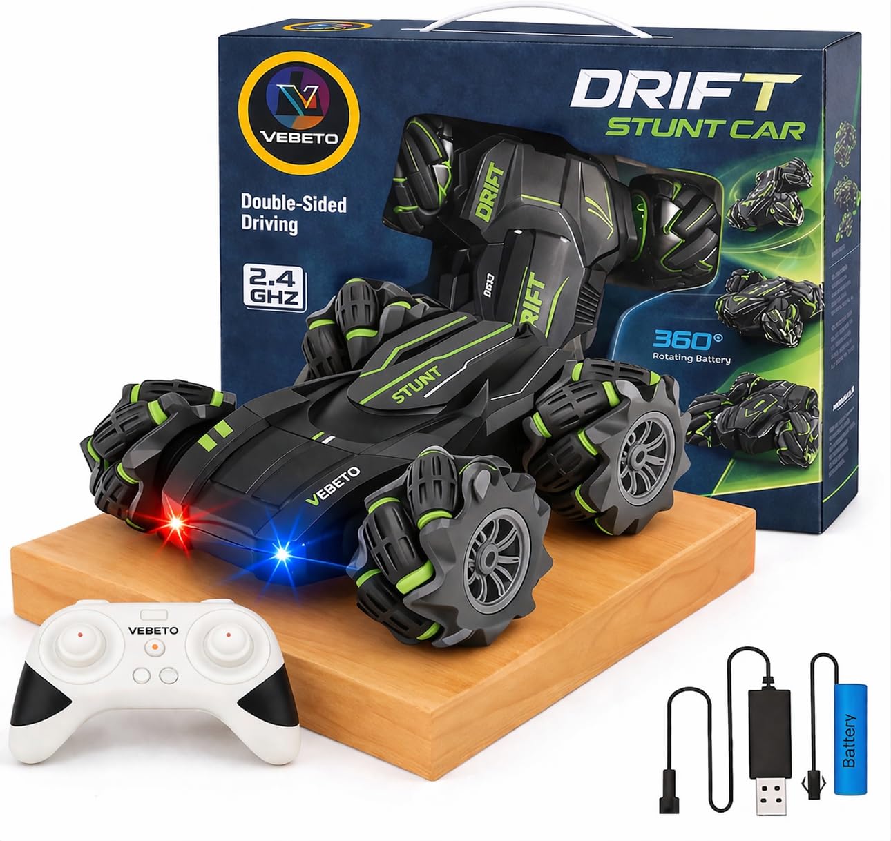 ThunderStrike RX Remote Control Car – Fast 4WD Drift Racing Car with Rechargeable Battery