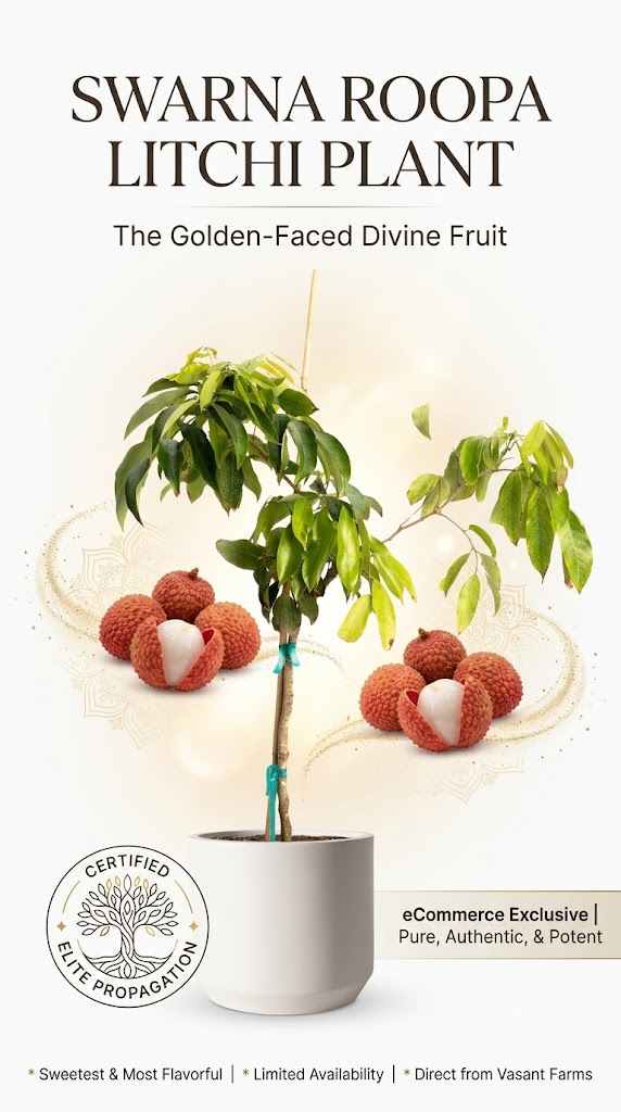 Swarna Rupa Litchi – Extra Sweet, Juicy & Aromatic Premium Golden Litchi (Fresh Seasonal Fruit)