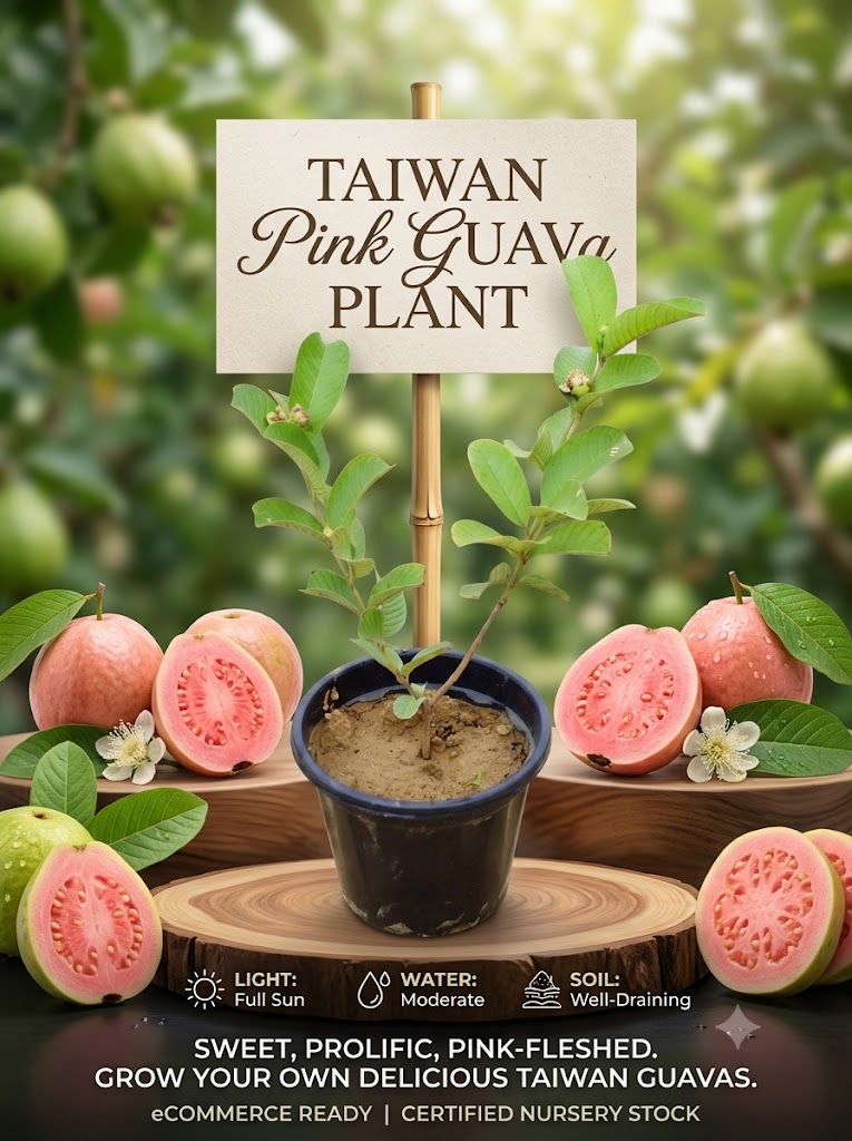 Taiwan Pink Guava – Sweet, Juicy & Pink Flesh Premium Exotic Guava