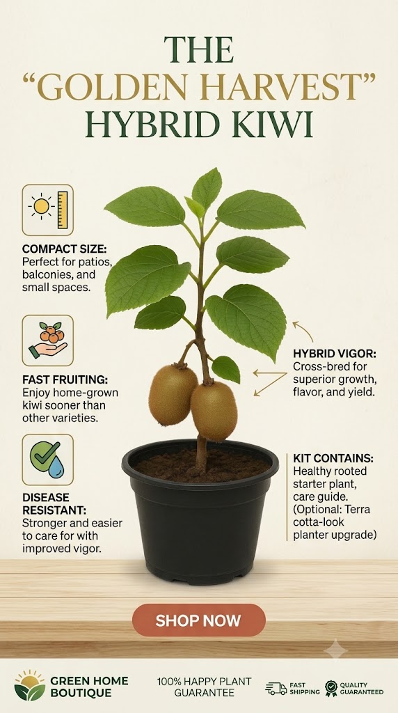 Hybrid Kiwi Live Plant for Home Garden | Exotic Fruit Plant | Healthy Grafted Kiwi Sapling