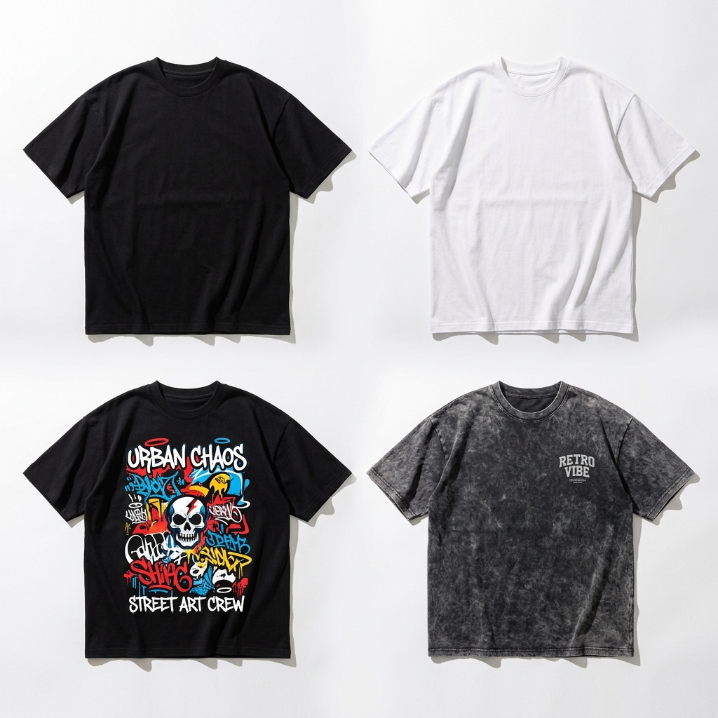 UrbanFit Oversized Drop-Shoulder T-Shirt