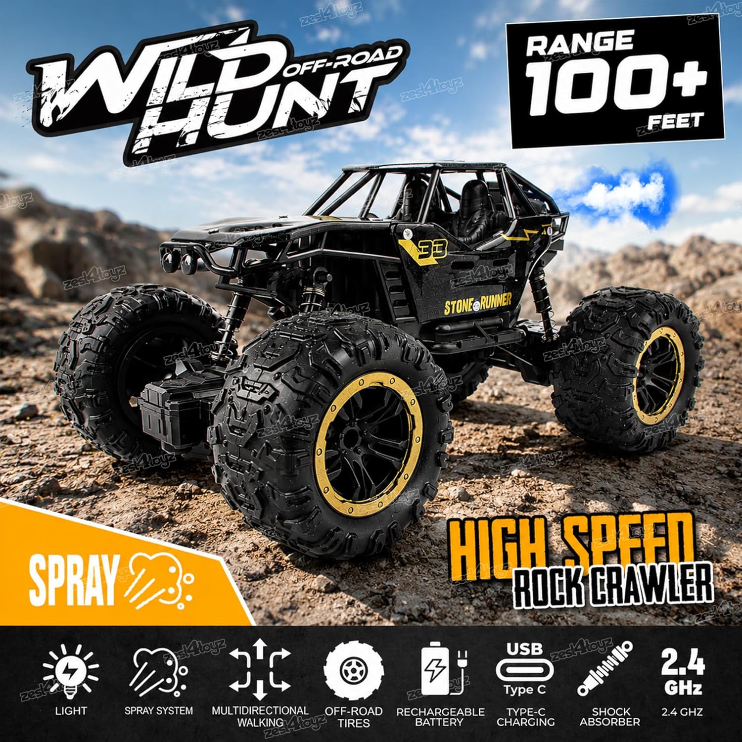 BlazeRacer X1 Remote Control Car – High-Speed 4WD Drift Racing Car with LED Lights